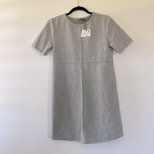 Zara mini sweater dress light gray size Medium NWT (half of the tag)